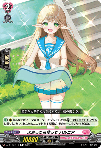 VG-DZ-BT10/116 C よかったら使って ハルニア