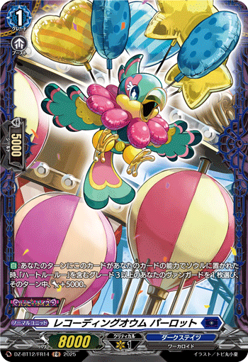 VG-DZ-BT12/FR14 FR レコーディングオウム パーロット