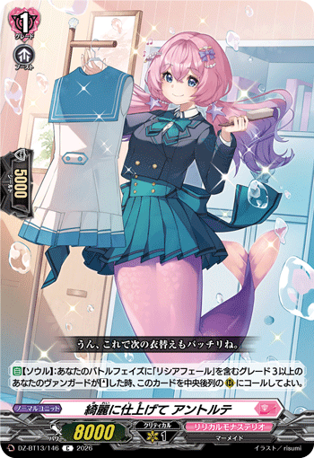 VG-DZ-BT13/146 C 綺麗に仕上げて アントルテ