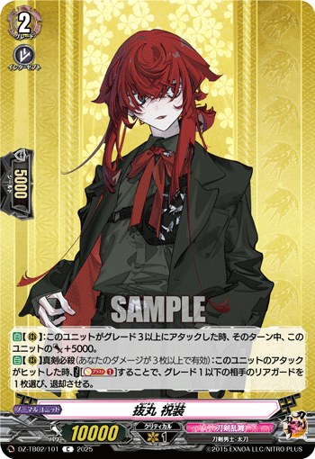 VG-DZ-TB02/101 C 抜丸 祝装